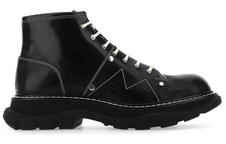 Alexander McQueen Tread Lace Up Boots 'Black' купить в интернет-магазине Yoocart с быстрой доставкой по России.