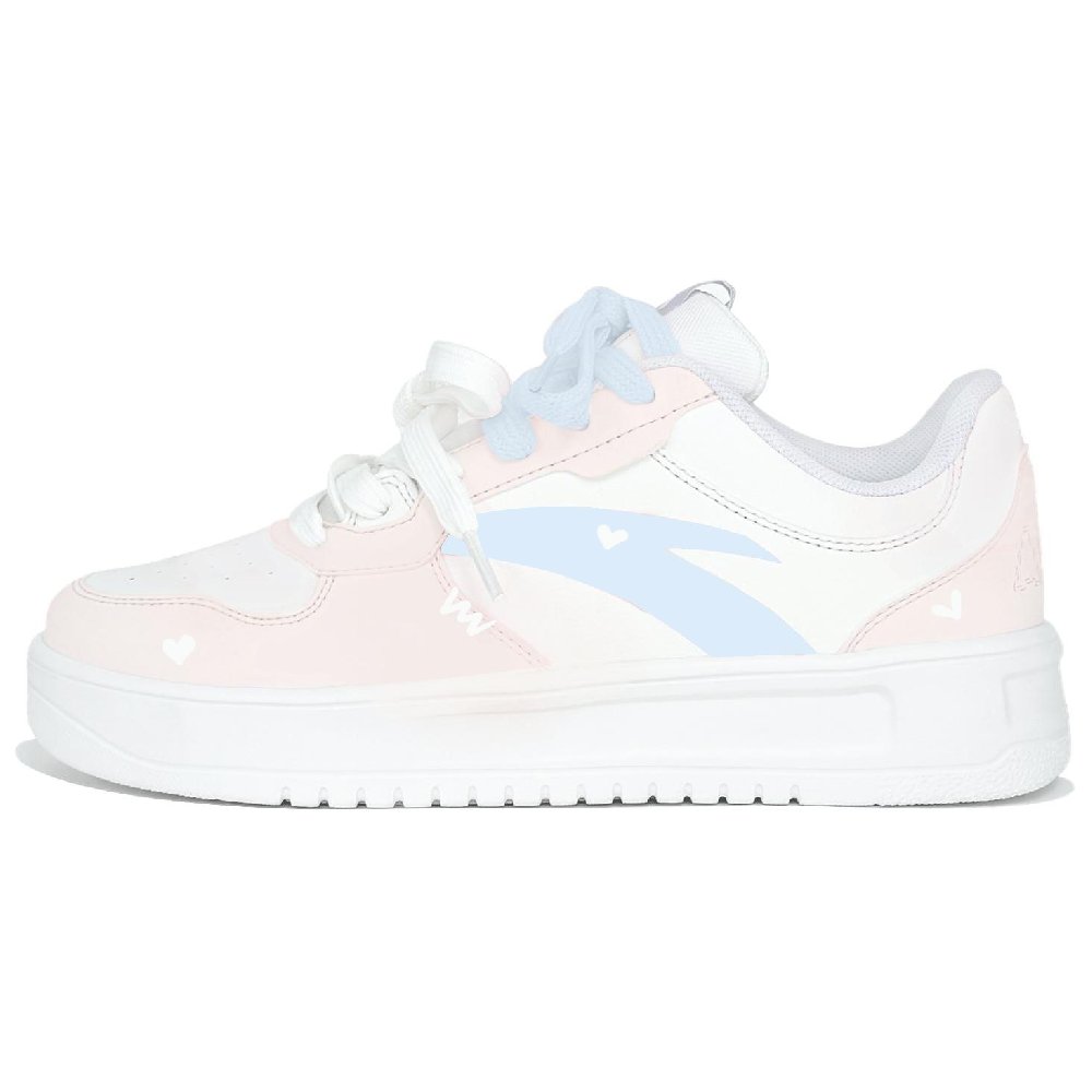 Anta Anti Slip Wear Resistant Low Top Skateboard Shoes Women's Pink