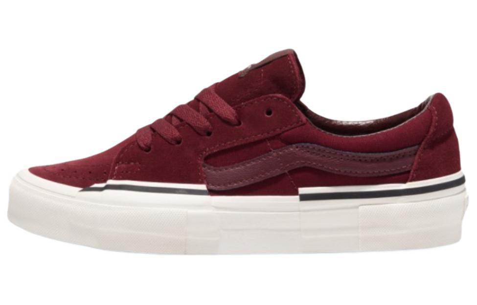 Vans Anti-Slip Wear-Resistant Low-Top Skateboard Shoes Unisex Burgundy