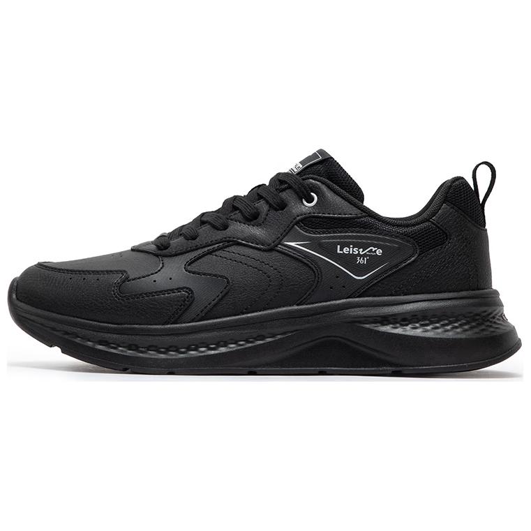 361° Cushioning Lightweight Low Top Casual Running Shoes Men's Obsidian Black
