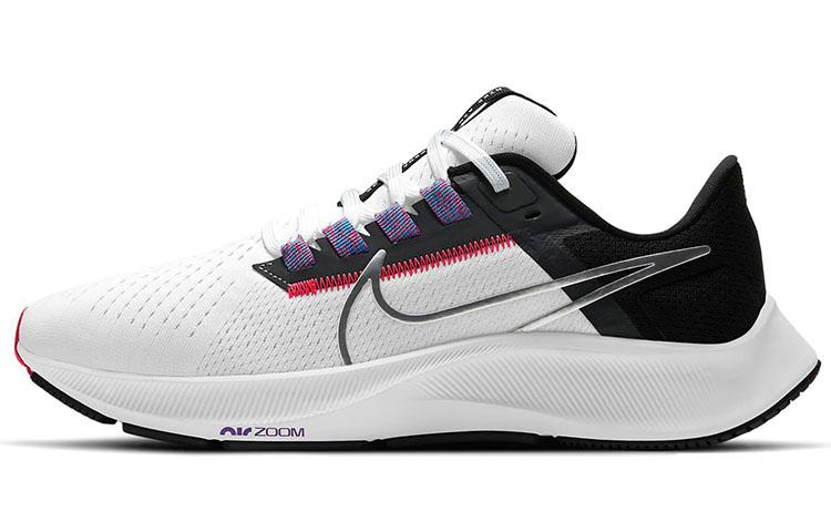 Nike Air Zoom Pegasus 38 White Black Flash Crimson Women's