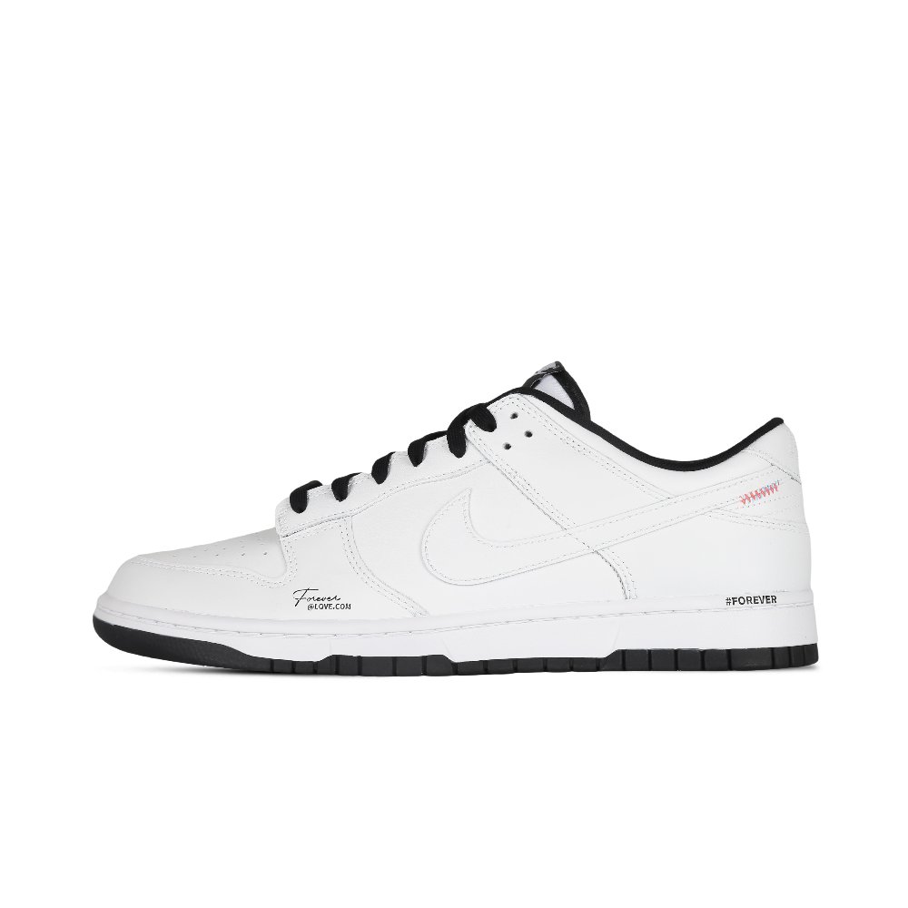 Nike Dunk Eternal Love Coverage Cushioning Abrasion Resistant Low Top Skateboard Shoes Unisex Black White