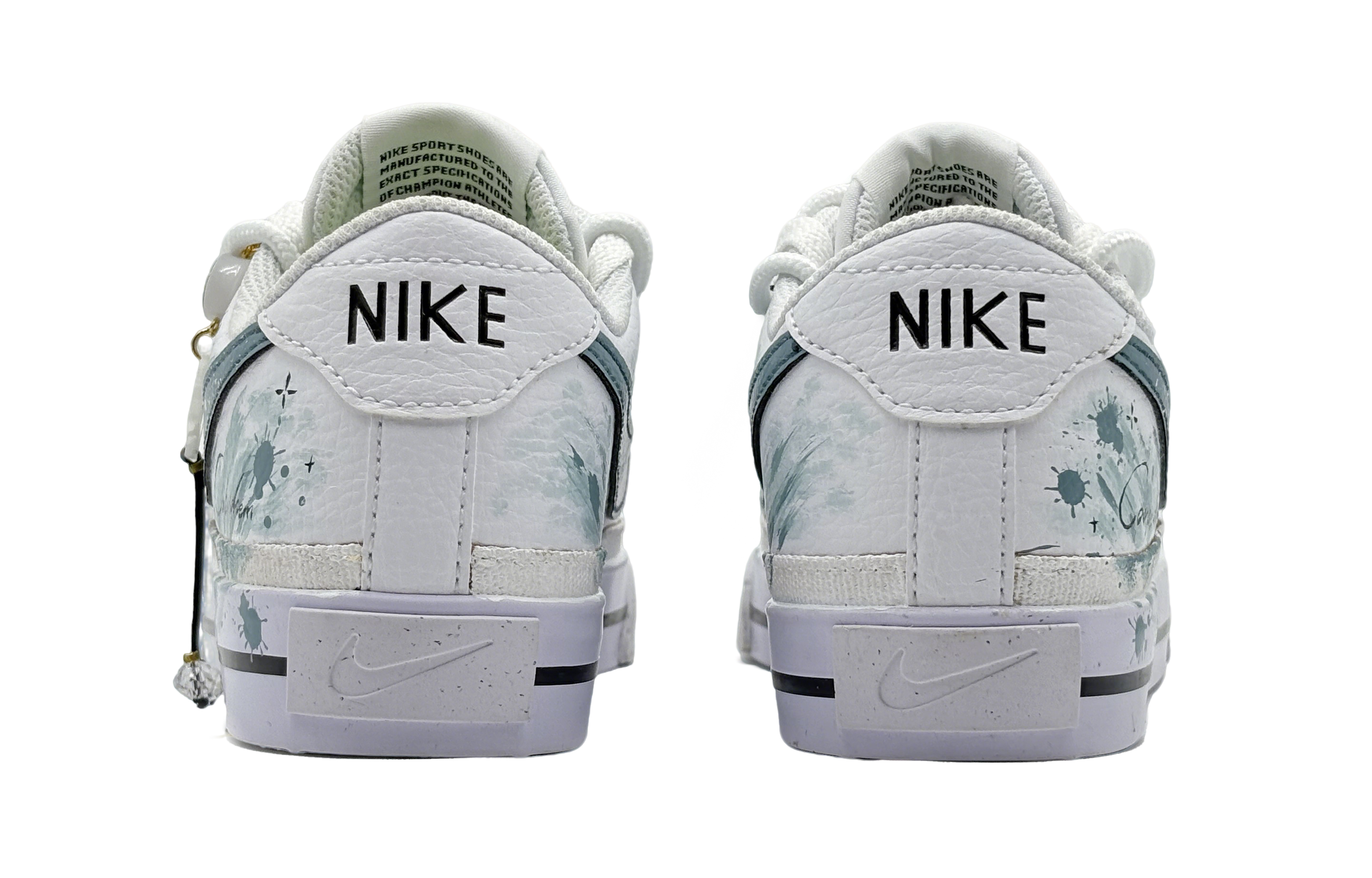 Nike Court Legacy He Su Space, Blue Starfish Trail Abrasion Resistant Low Top Skateboard Shoes Women's White Blue купить в интернет-магазине Yoocart с быстрой доставкой по России.
