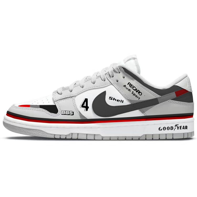 Nike Dunk Skateboard Shoes Men Low-Top Gray/White