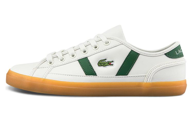 LACOSTE Low-Top Skateboard Shoes Women's White Green