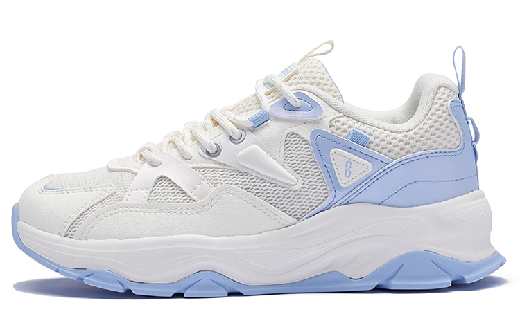 361° Abrasion-Resistant Low-Top Sports Casual Shoes Women's White Blue