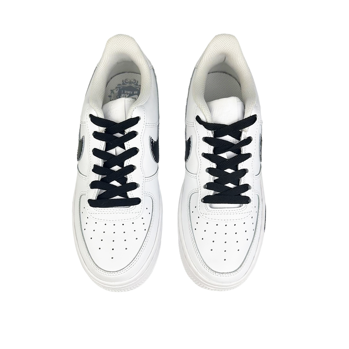Nike Air Force 1 Slip-Resistant Cushioning Wear-Resistant Low-Top Skateboard Shoes Women's White Black Red купить в интернет-магазине Yoocart с быстрой доставкой по России.