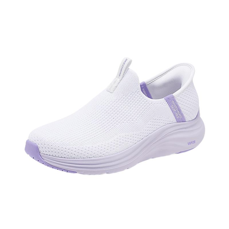 Skechers Sport Wear-Resistant Low-Top Casual Shoes Women's White Purple