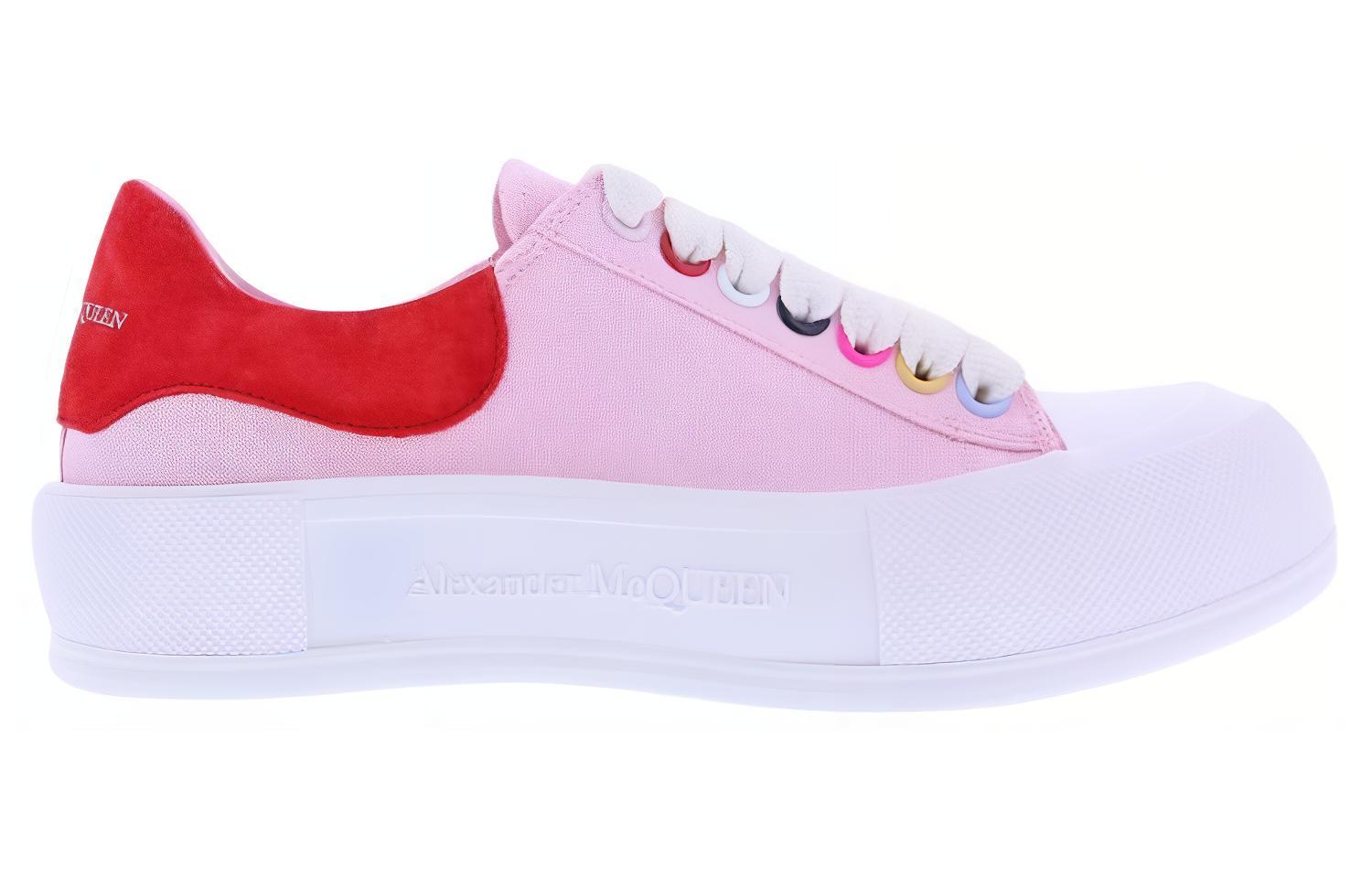 Alexander McQueen Deck Low top Skateboard Shoes Women's Pink White купить в интернет-магазине Yoocart с быстрой доставкой по России.