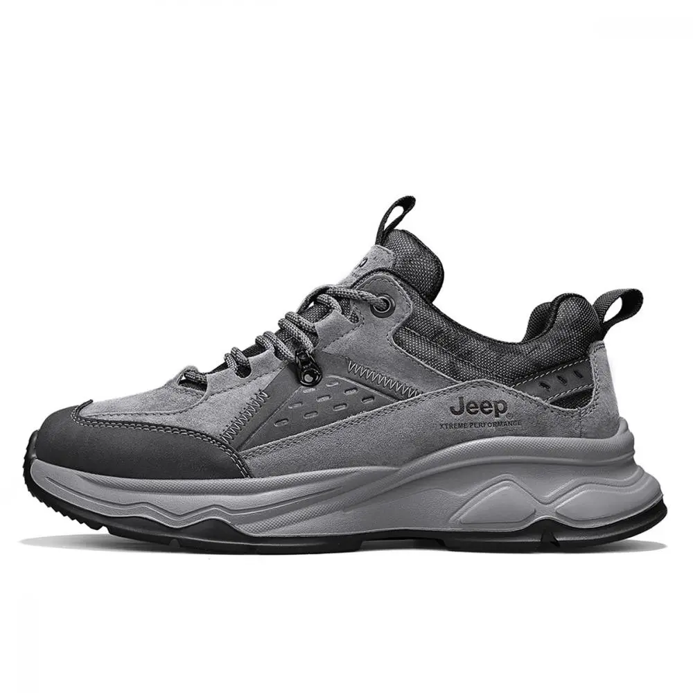 Jeep Low Top Casual Shoes Unisex Gray