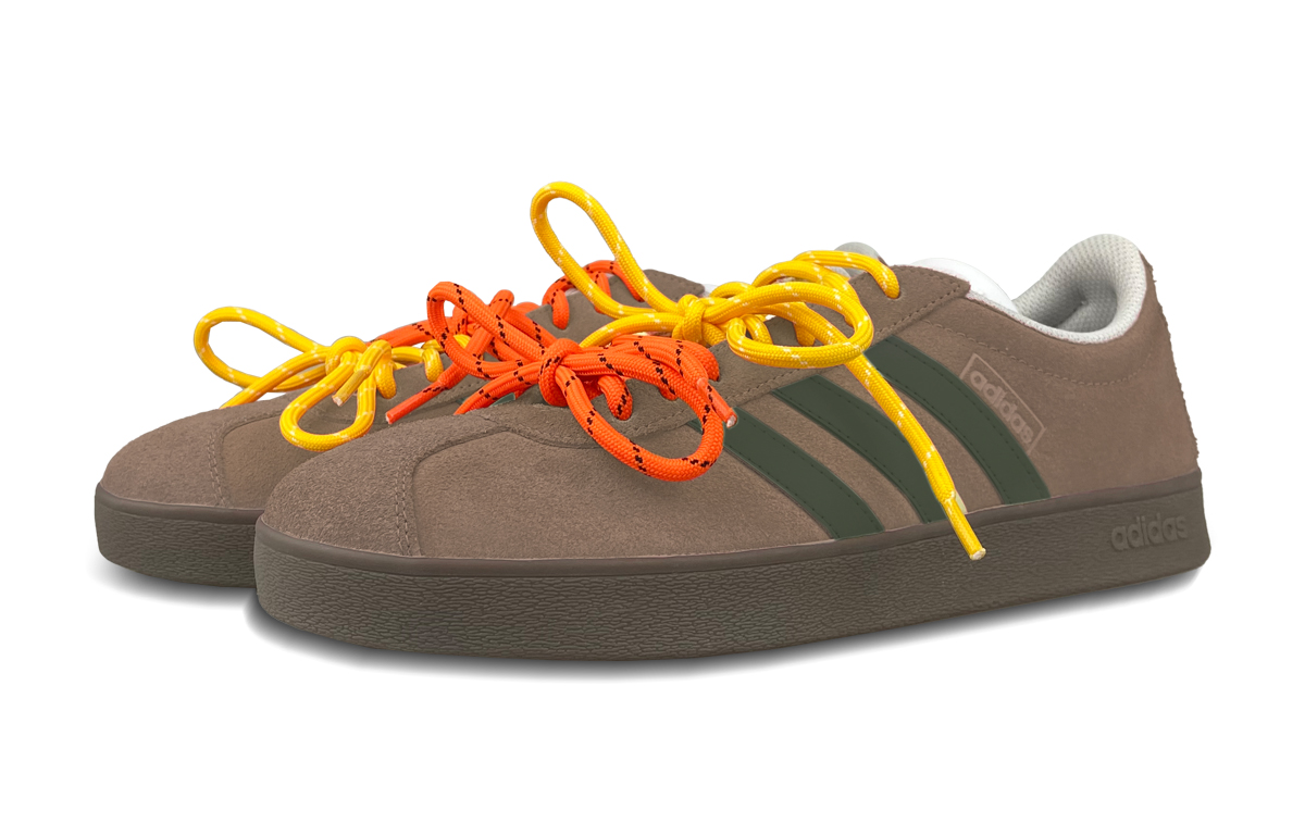 Adidas Neo VL Court Lifestyle Low Top Skateboard Shoes Unisex Brown Green купить в интернет-магазине Yoocart с быстрой доставкой по России.
