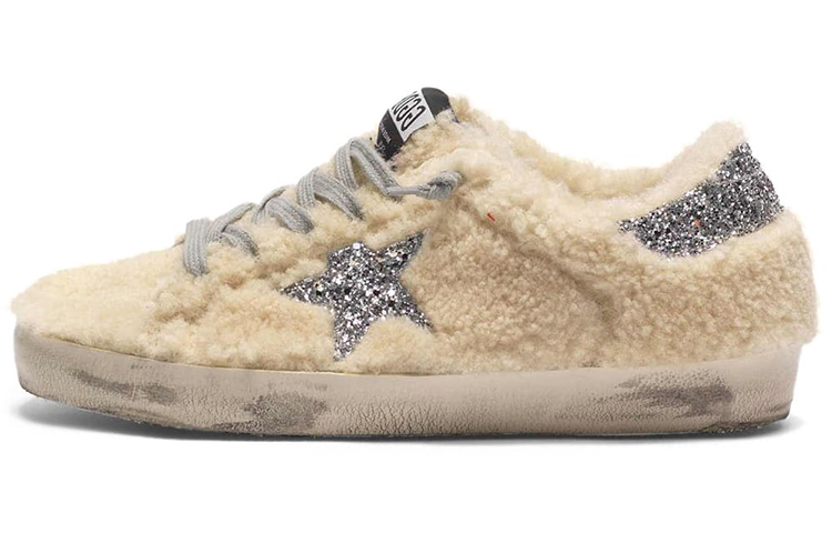 Golden Goose Super-Star Stylish Skateboarding Shoes Women's Beige