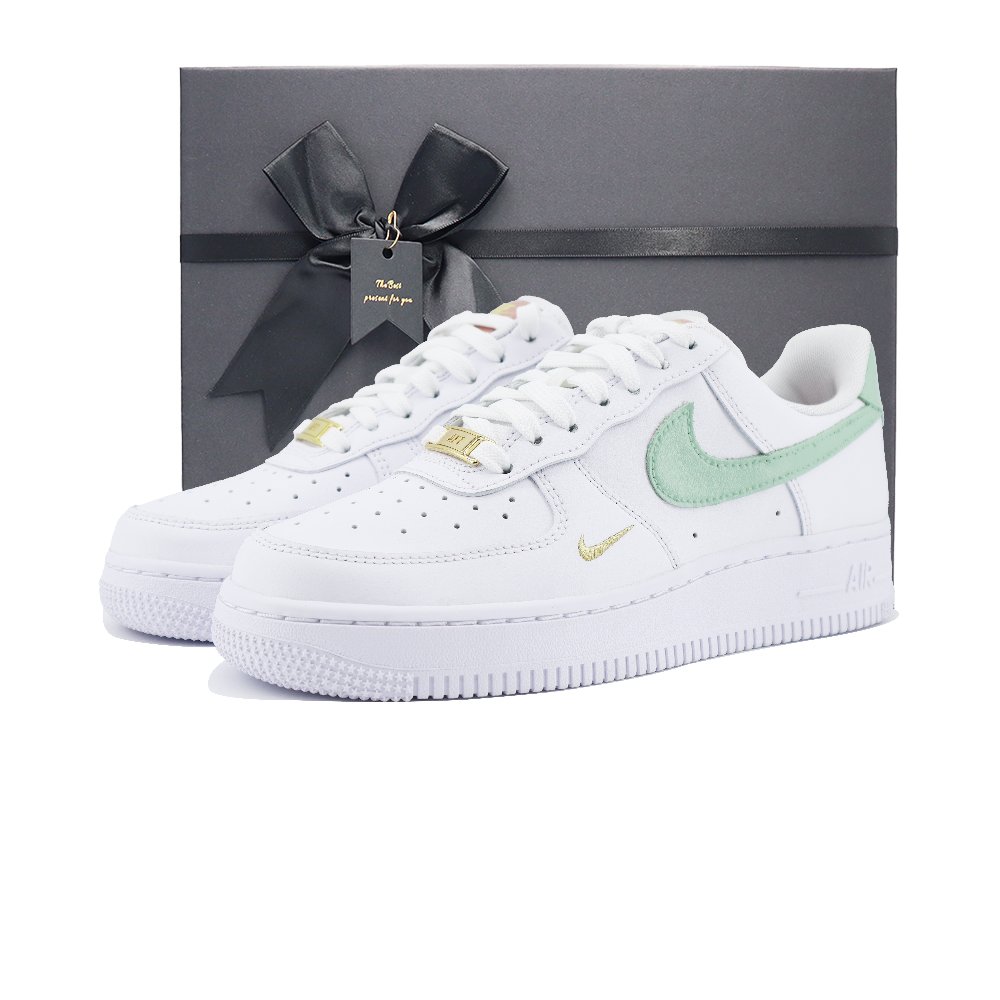 Nike Air Force 1 07 Essential 'Rust Pink' Abrasion Resistant Low Top Skateboard Shoes Women's White Green