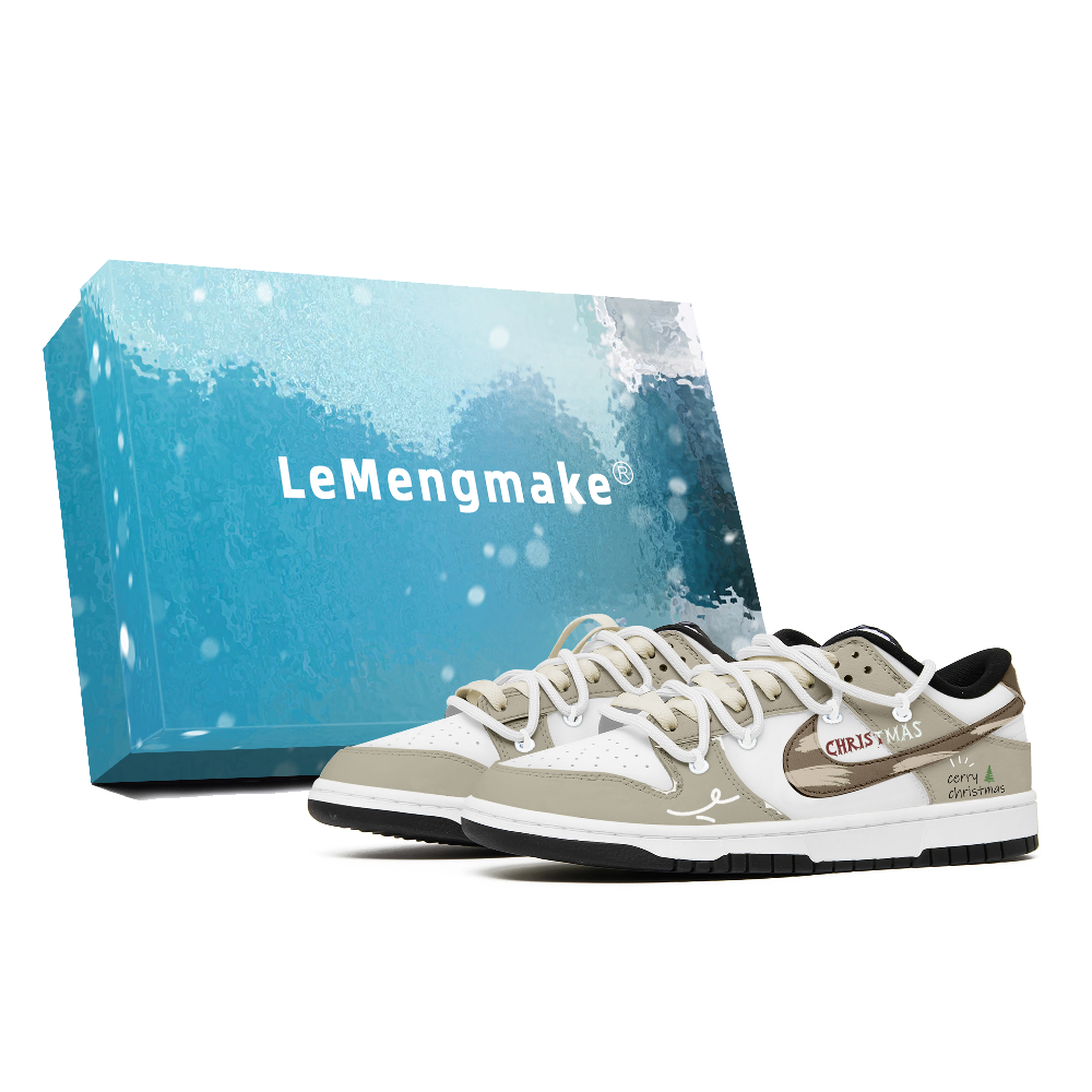 Nike Dunk Abrasion-Resistant Slip-Resistant Low-Top Skateboard Shoes Unisex White
