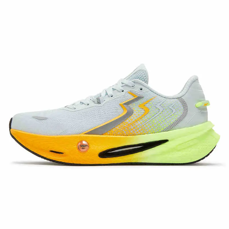 361° Wear-Resistant Rebound Cushioning Low-Top Casual Sprint Running Shoes Men's Orange Yellow