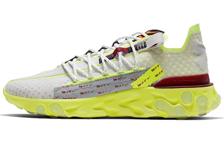 Nike React Runner Ispa Platinum Tint Volt Glow Team Red