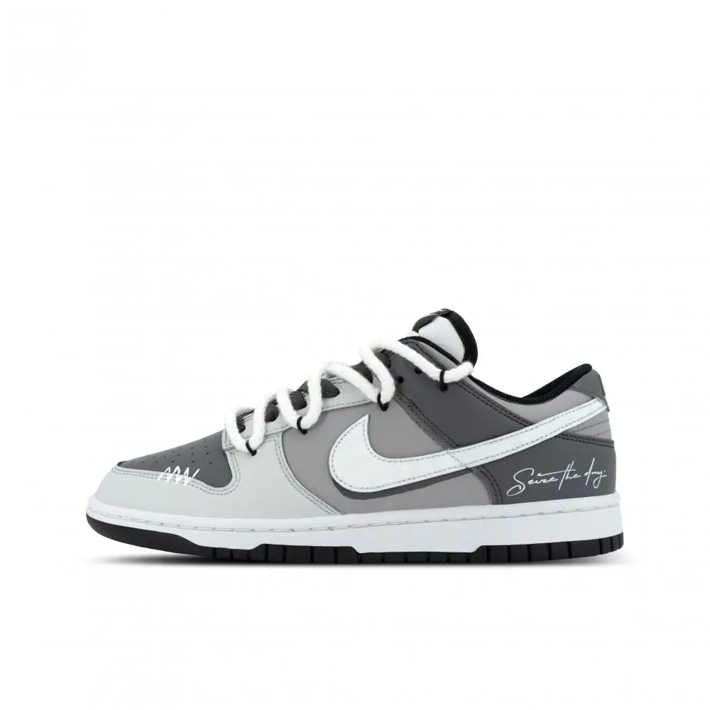 Nike Dunk Gorilla Mischievous XJDD Silent Cloud Low top Skateboard Shoes Unisex Gray White