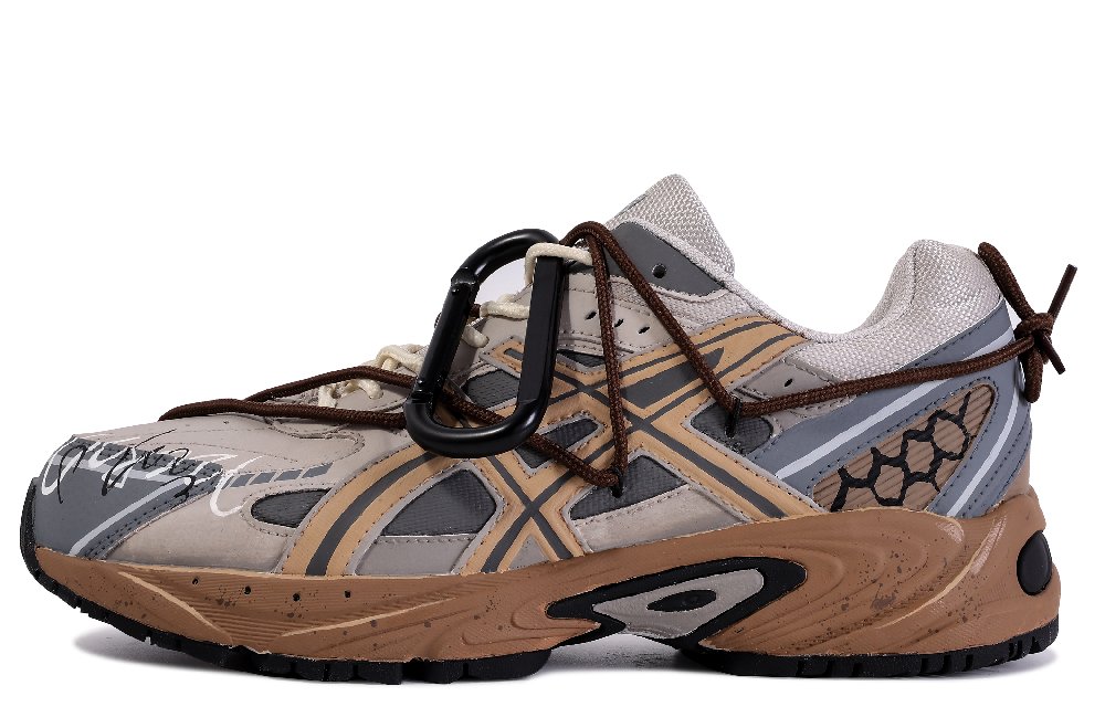 Asics Gel 170 Anti Slip Wear Resistant Low Top Casual Shoes Men's Brown Gray