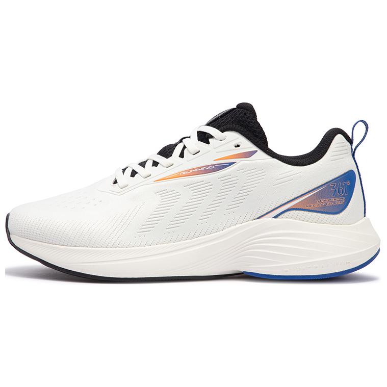 361° Shock Absorbers Low Top Casual Running Shoes Men's White Blue