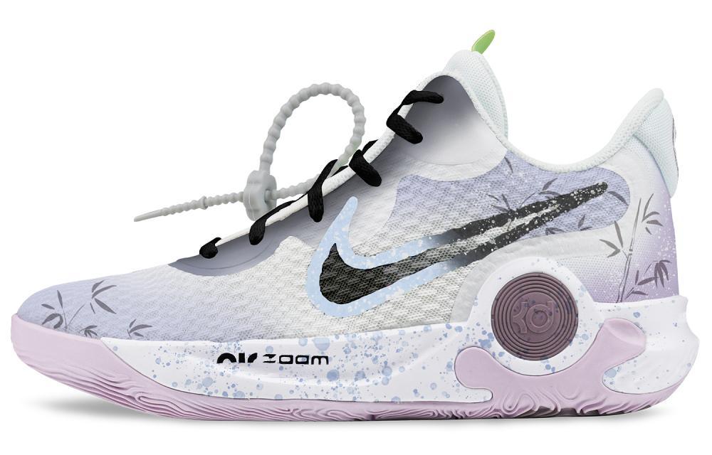 Nike KD Trey 5 IX Vintage Basketball Shoes Unisex Mid-Top Purple/Gray