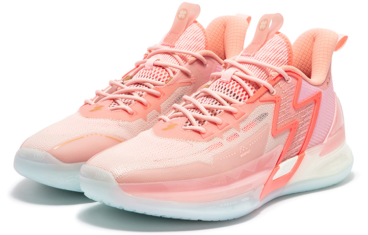 361° BIG3 4.0 PRO Low Top QU!KFLAME Performance Basketball Shoes Men's Soft Peach Pink