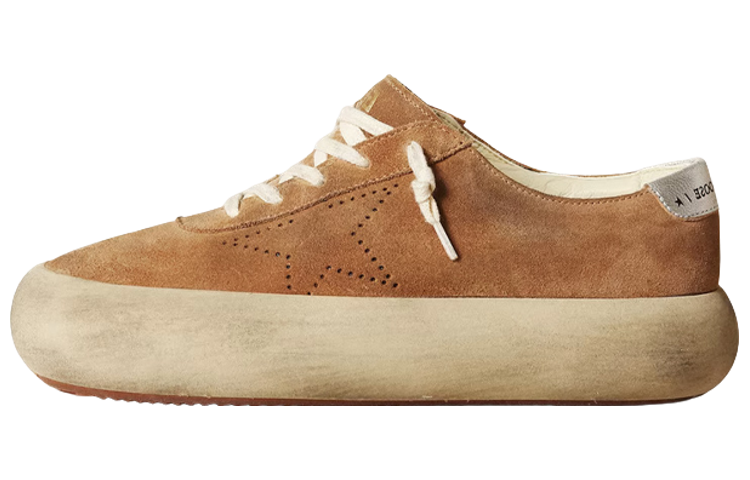 Golden Goose Space-Star Skateboard Shoes Women's Low-Top Brown