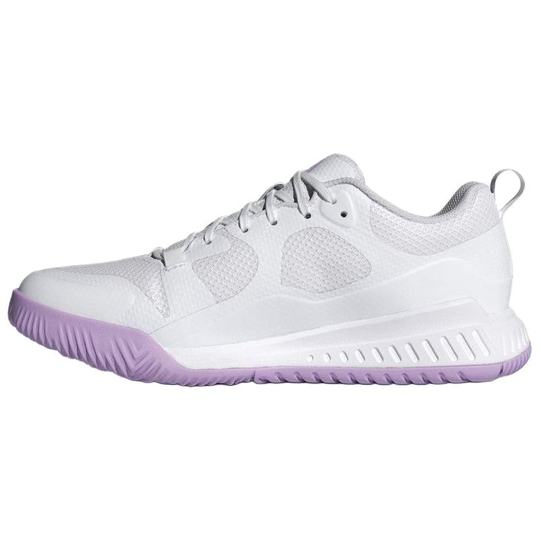 Adidas Court Team Bounce 2.0 Anti Slip Wear Resistant Low Top Training Shoes Women's White Purple