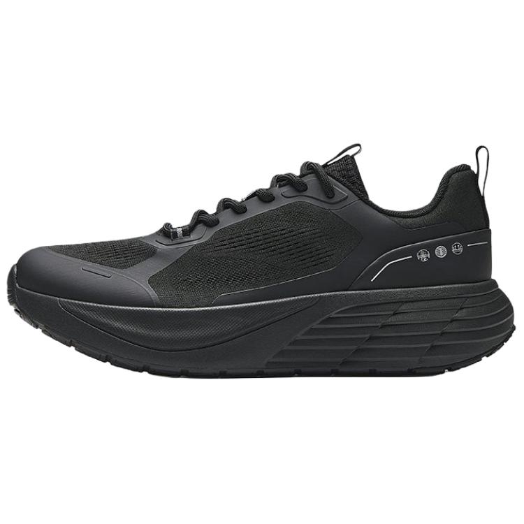 Anta Abrasion Resistant Breathable Low Top Casual Shoes Men's Black