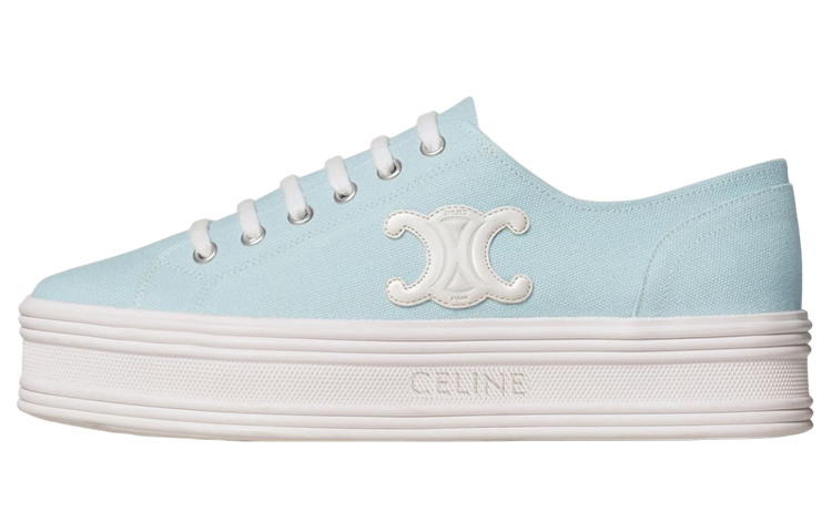 CELINE Jane Low Top Stylish Skateboarding Shoes Women's Light Blue