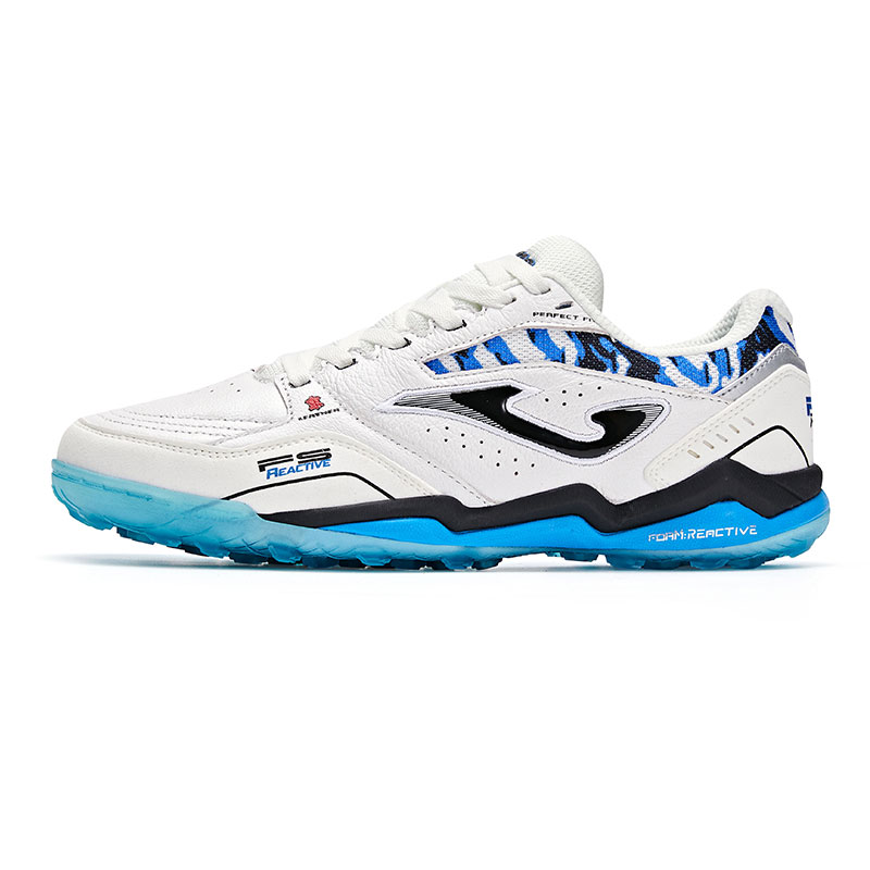 Joma Abrasion Resistant Support Soccer Shoes Men's White Blue