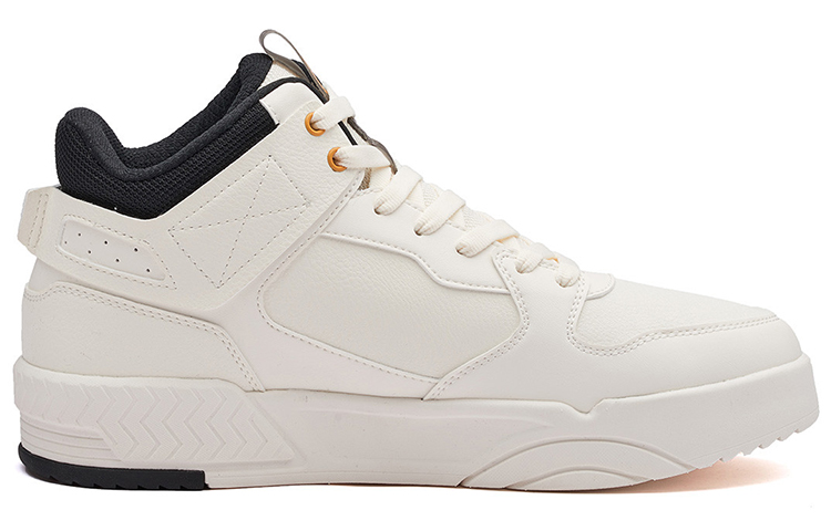 361° Mid Top Skateboard Shoes Men's White Yellow