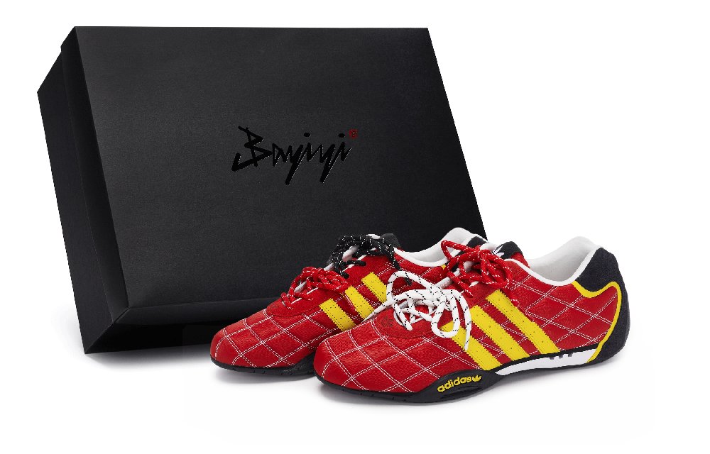 Adidas Originals ADIRACER Abrasion Resistant Low Top Running Shoes Unisex Red Black Yellow