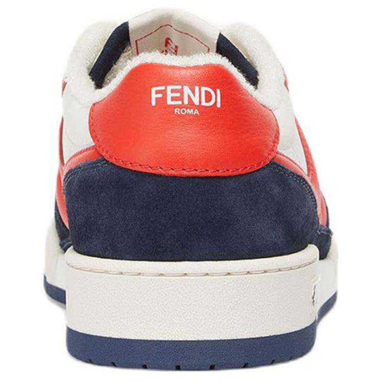 FENDI Match Low Top Suede 'Navy Orange' купить в интернет-магазине Yoocart с быстрой доставкой по России.