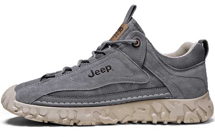 Jeep Wear resistant, Lightweight, Breathable, And Non slip. Low Top Casual Shoes Men's Premium Gray