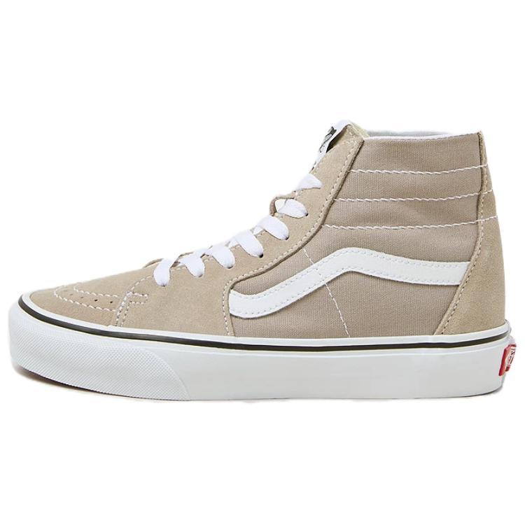 Vans SK8 HI Anti Slip Wear Resistant High Top Skateboard Shoes Unisex Umber