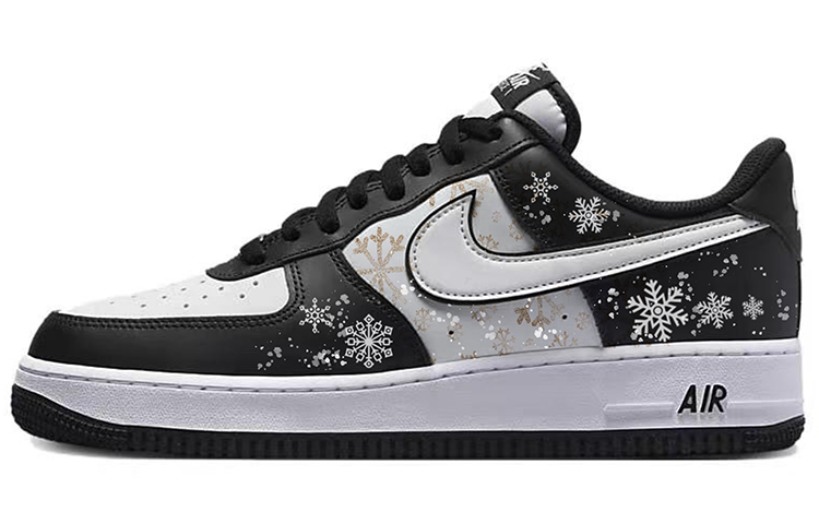 Nike Air Force 1 Anti-Slip Wear-Resistant Low-Top Skateboard Shoes Men's White Black