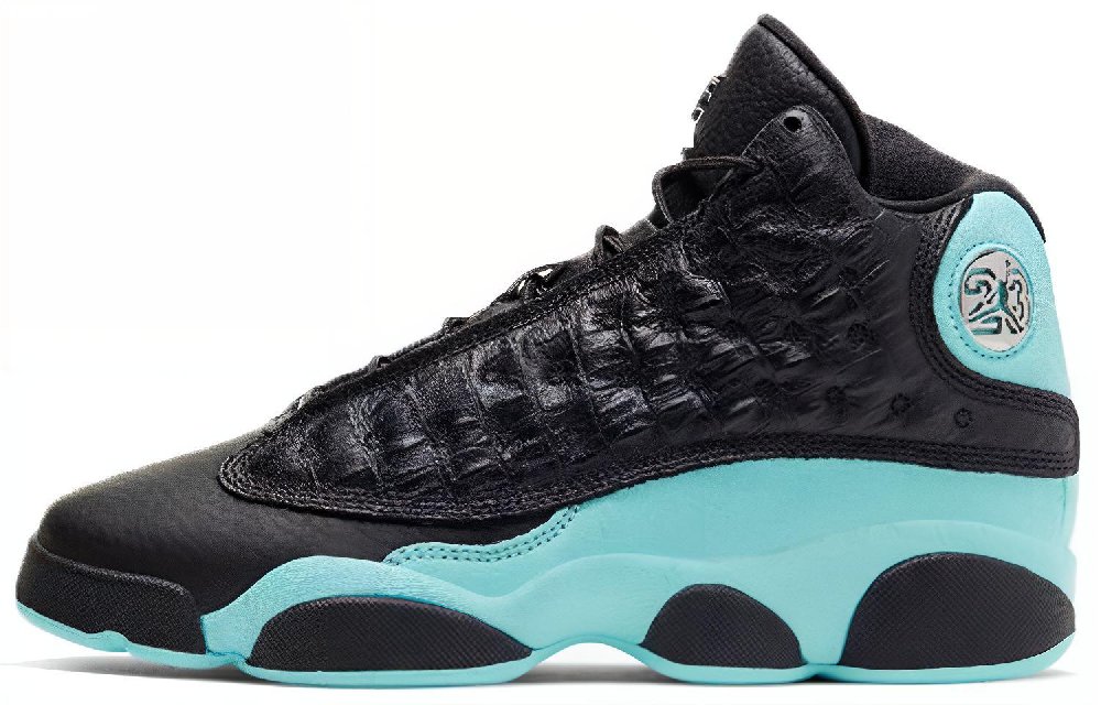JORDAN 13 Retro Black Island Green GS