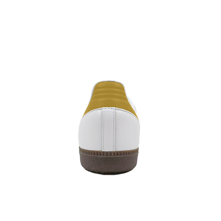 Adidas Originals SAMBA OG Anti-Slip Wear-Resistant Low-Top Skateboard Shoes Unisex White Yellow