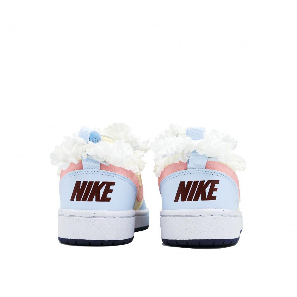 Nike Court Borough Skateboard Shoes Women's Low-Top Blue Beige/Pink купить в интернет-магазине Yoocart с быстрой доставкой по России.