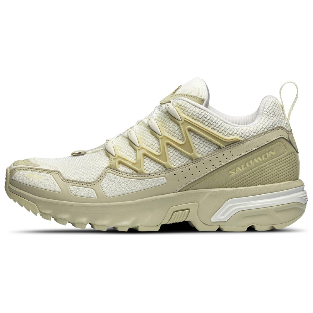 SALOMON ACS + Anti-Slip Wear-Resistant Low-Top Trail Running Running Shoes Unisex White Green