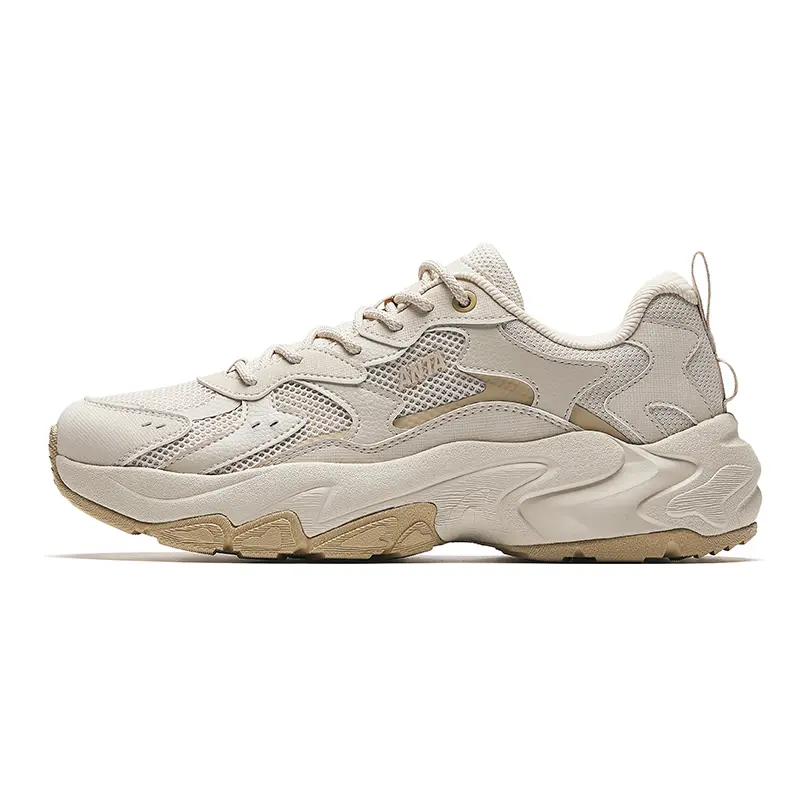 Anta Starry Sea 2.0 Cushioning, Abrasion Resistant, Height Increasing Low top Casual Shoes Men's Chalk Raw Wood