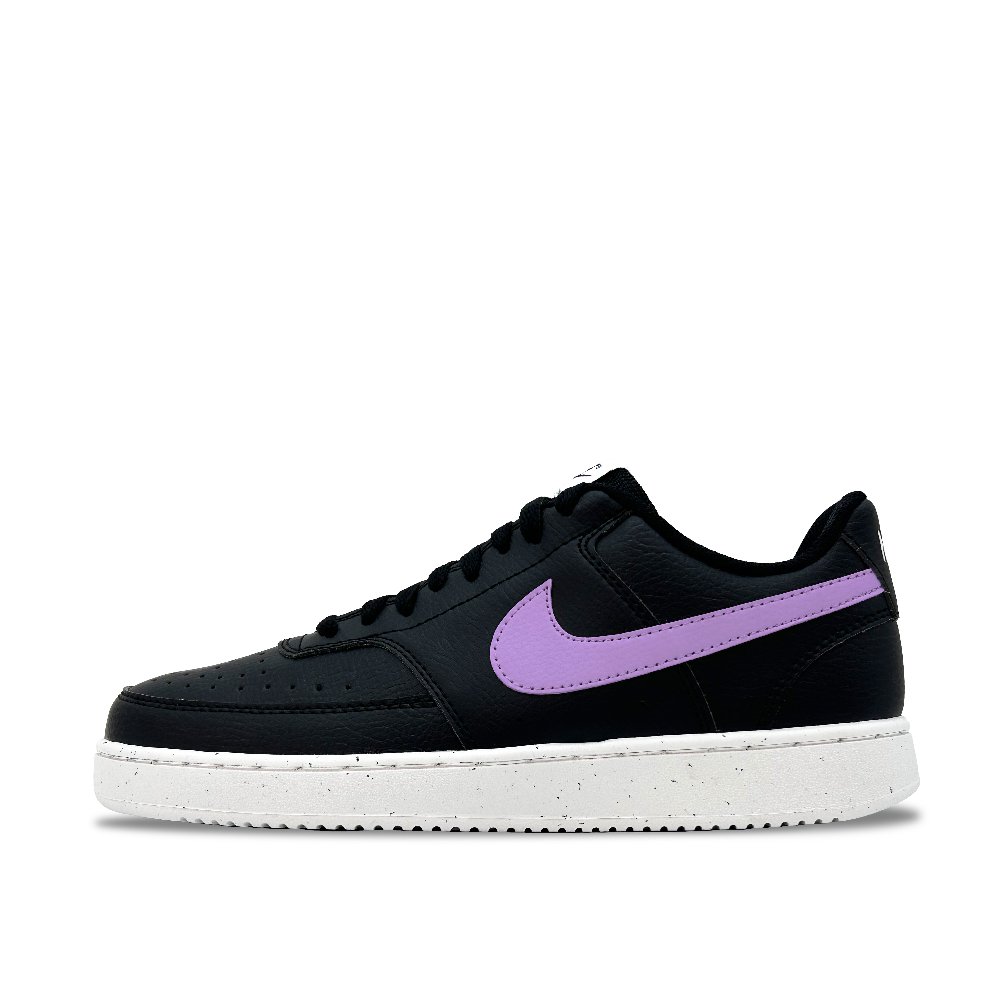 Nike Court Vision Low Top Skateboard Shoes Men's Black Purple