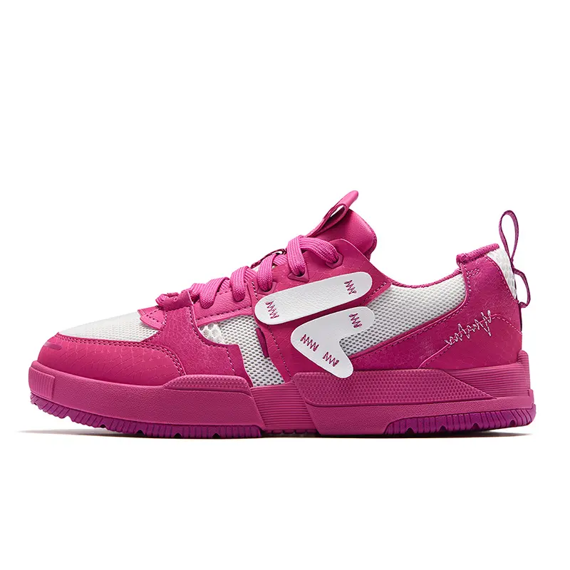 FILA FUSION GEOMETRY Geometric Shoes Low Top Skateboard Shoes Women's Lilac Rose Red