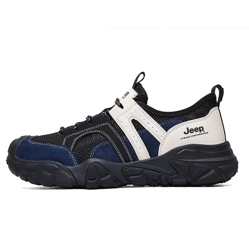 Jeep Low Top Hiking Shoes Men's Black Blue