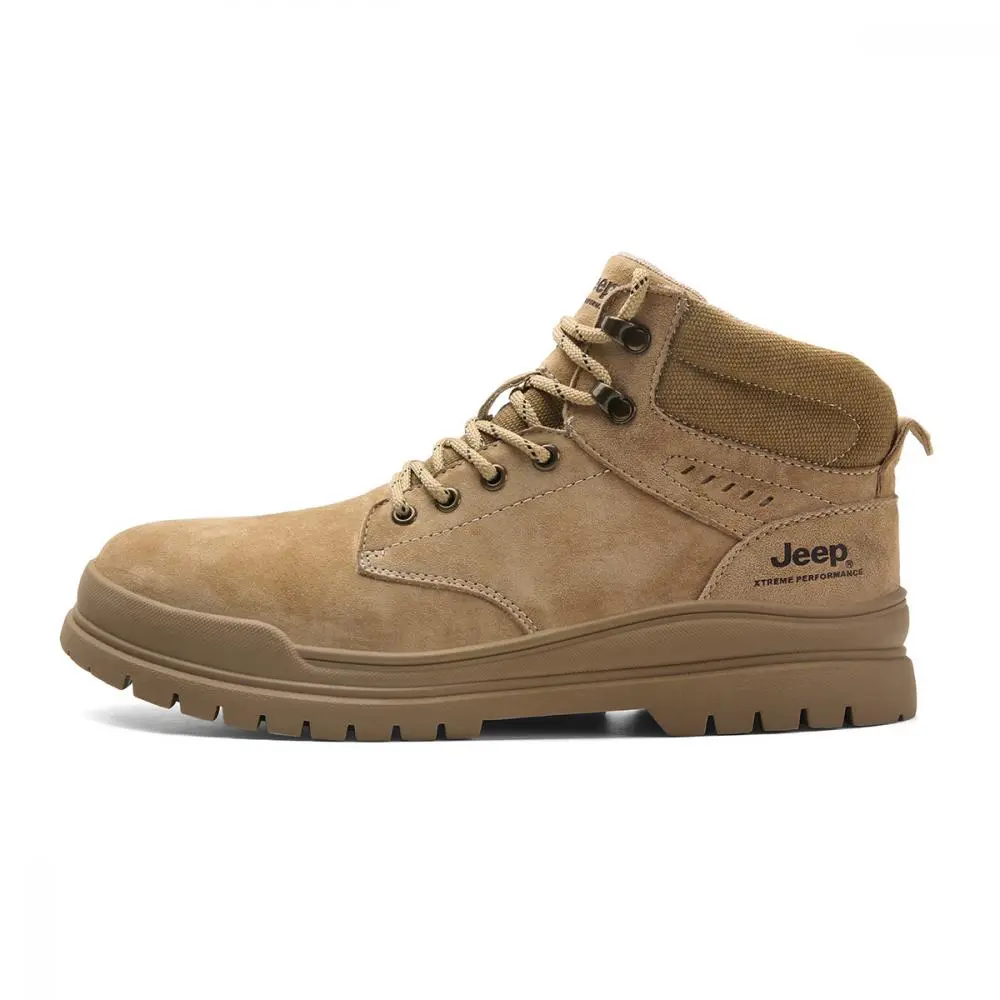 Jeep Mid Top Outdoor Shoes Men's Sand