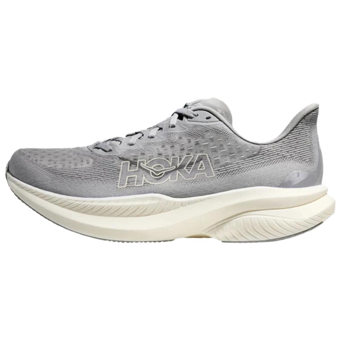 HOKA ONE ONE MACH 6 Abrasion Resistant Low Top Casual Running Shoes Men's Gray