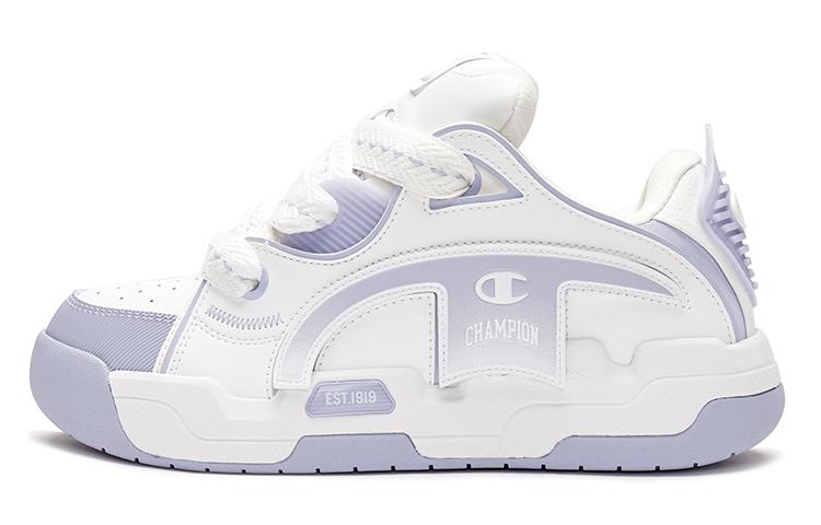 Champion Low Top Skateboard Shoes Women's Gray Purple