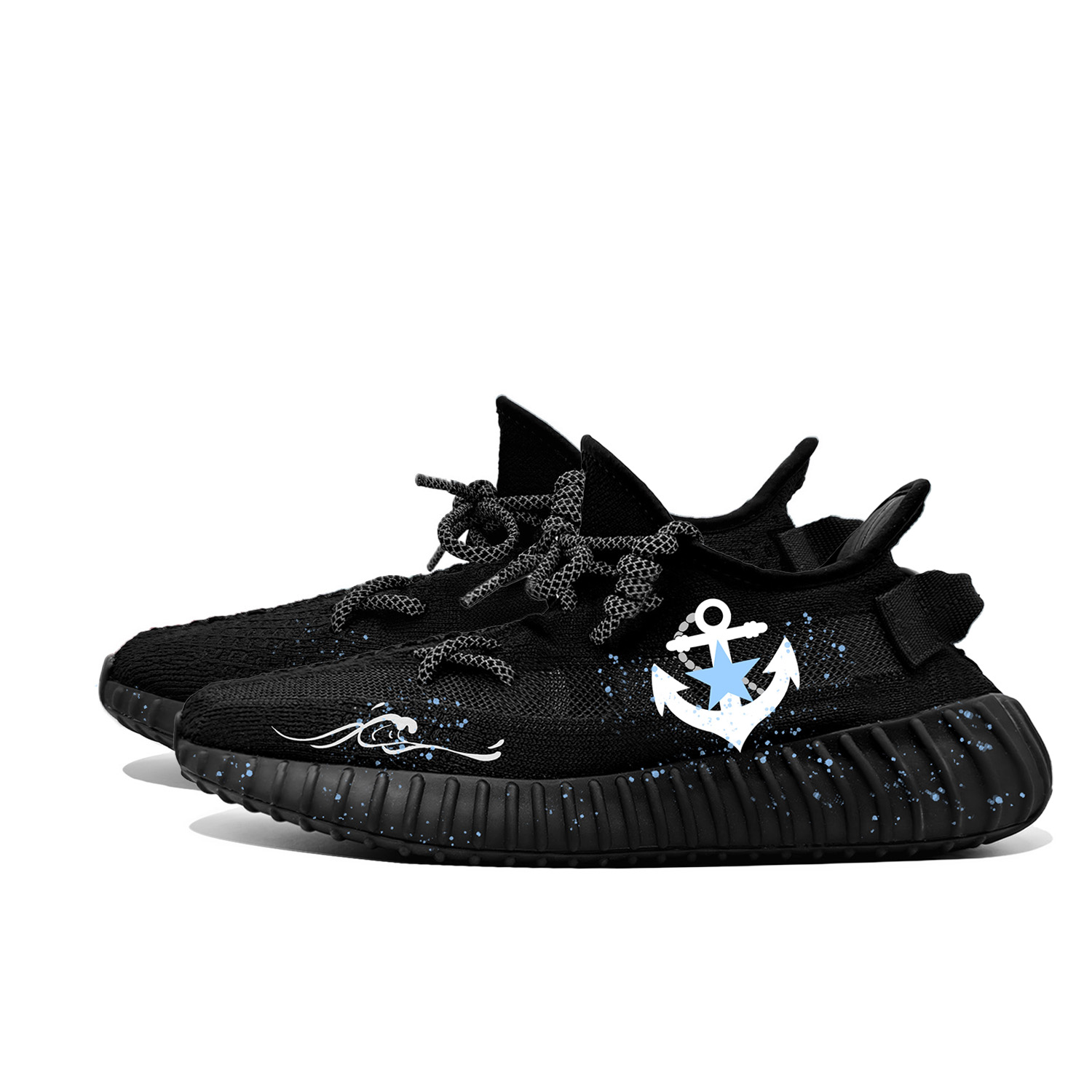 Adidas Originals Yeezy Boost 350 V2 Wave Riding Cushioning, Wear Resistant Low top Casual Shoes Unisex Black купить в интернет-магазине Yoocart с быстрой доставкой по России.