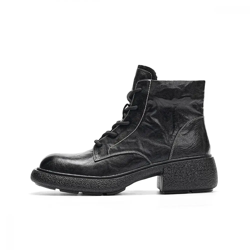 EBLAN Short Martin Boot Women's Black
