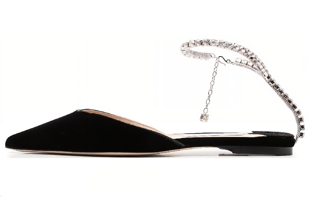 Jimmy Choo Saeda Flat Ballerina Shoes